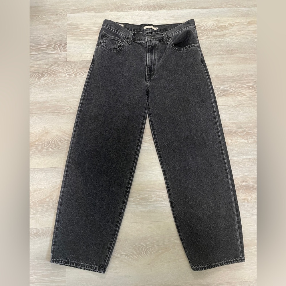 Levi's Premium Baggy Dad Black Jeans Sz30